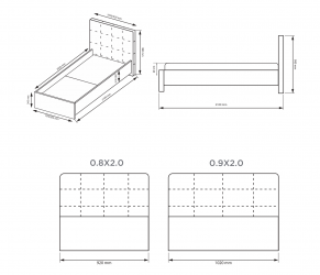 Łóżko 90x200 Family