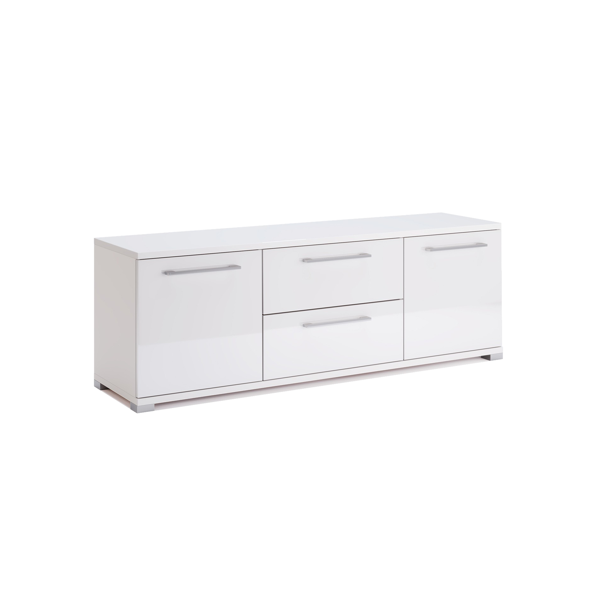 Szafka RTV 150x52cm biały połysk