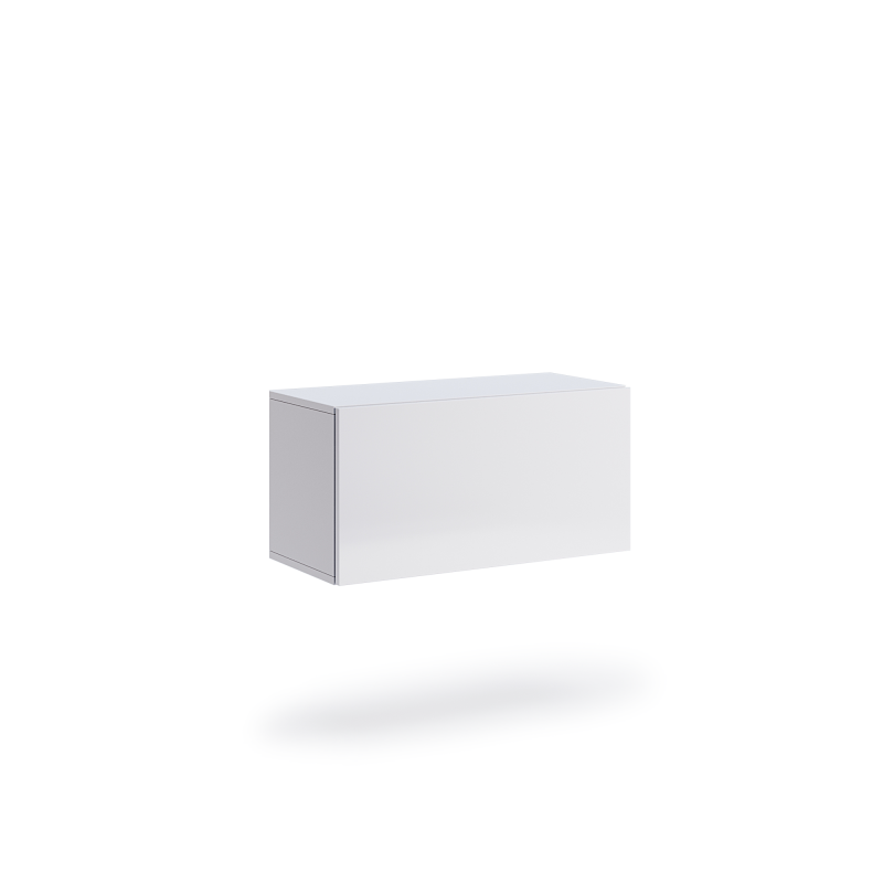 Biały regał wiszący 70cm BOX