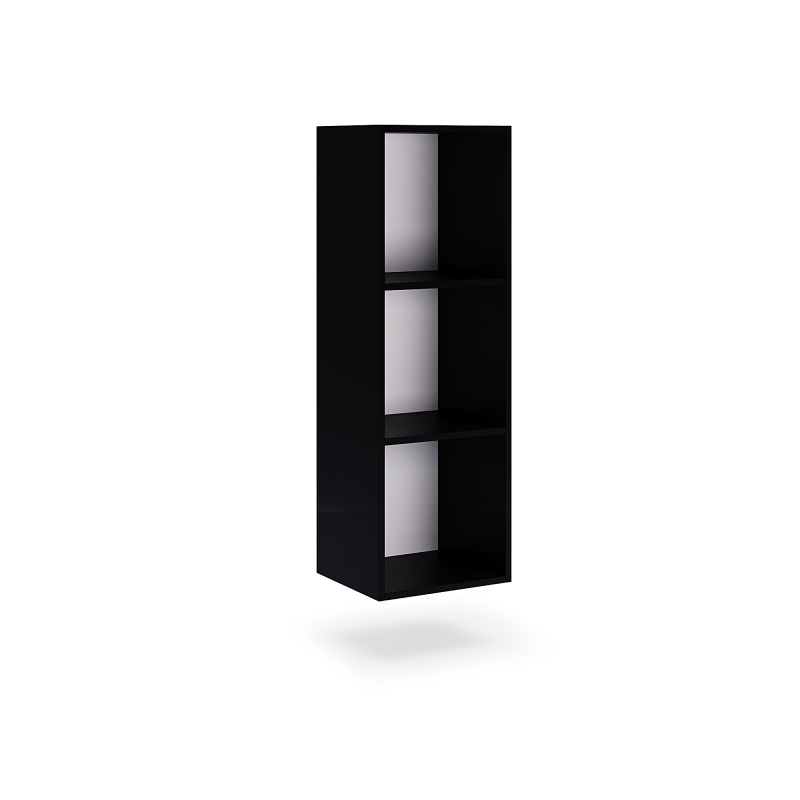 Czarny regał wiszący 105cm BOX