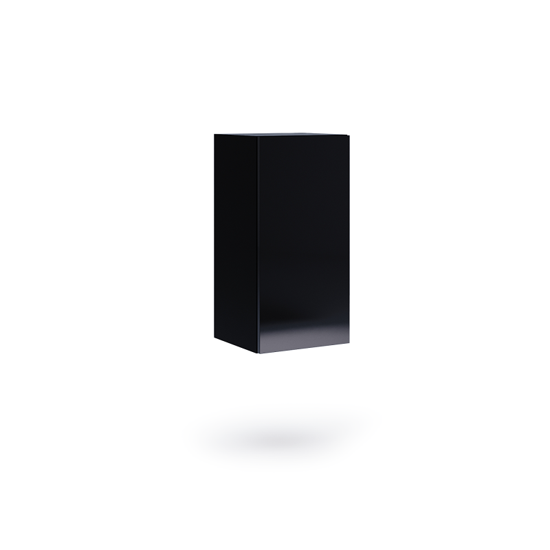 Czarny regał wiszący 70cm BOX