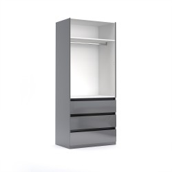 Szafa dwudrzwiowa z szufladami 210x90