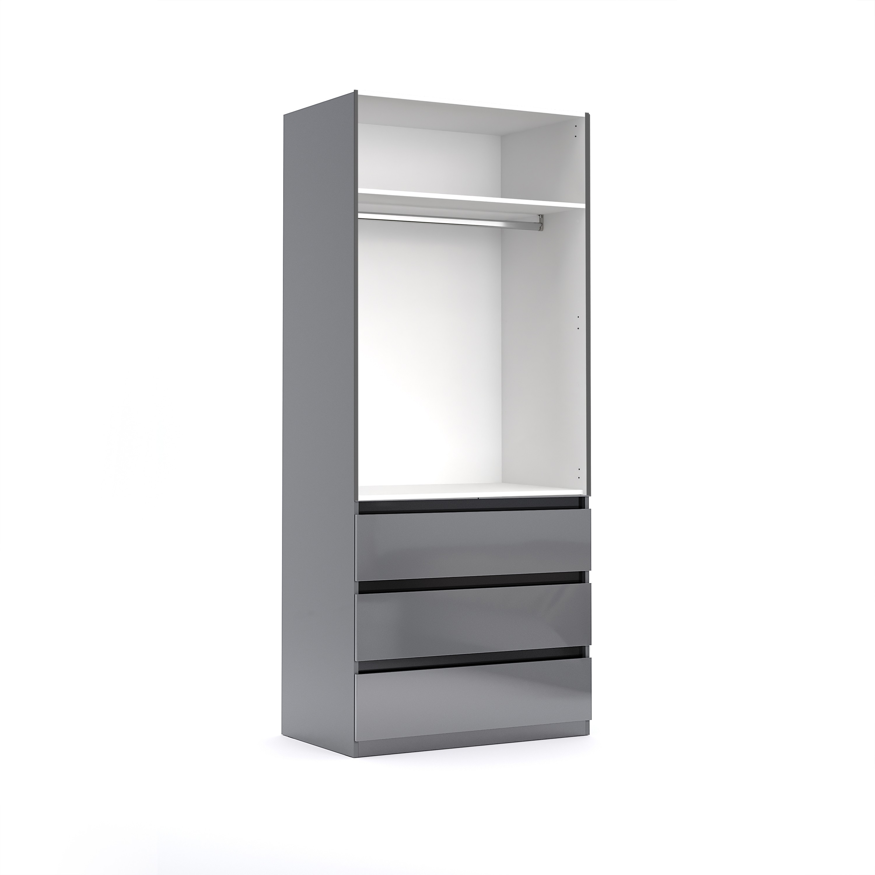 Szafa dwudrzwiowa z szufladami 210x90
