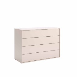 Komoda 110 cm kaszmir mat 4 szuflady Bruno