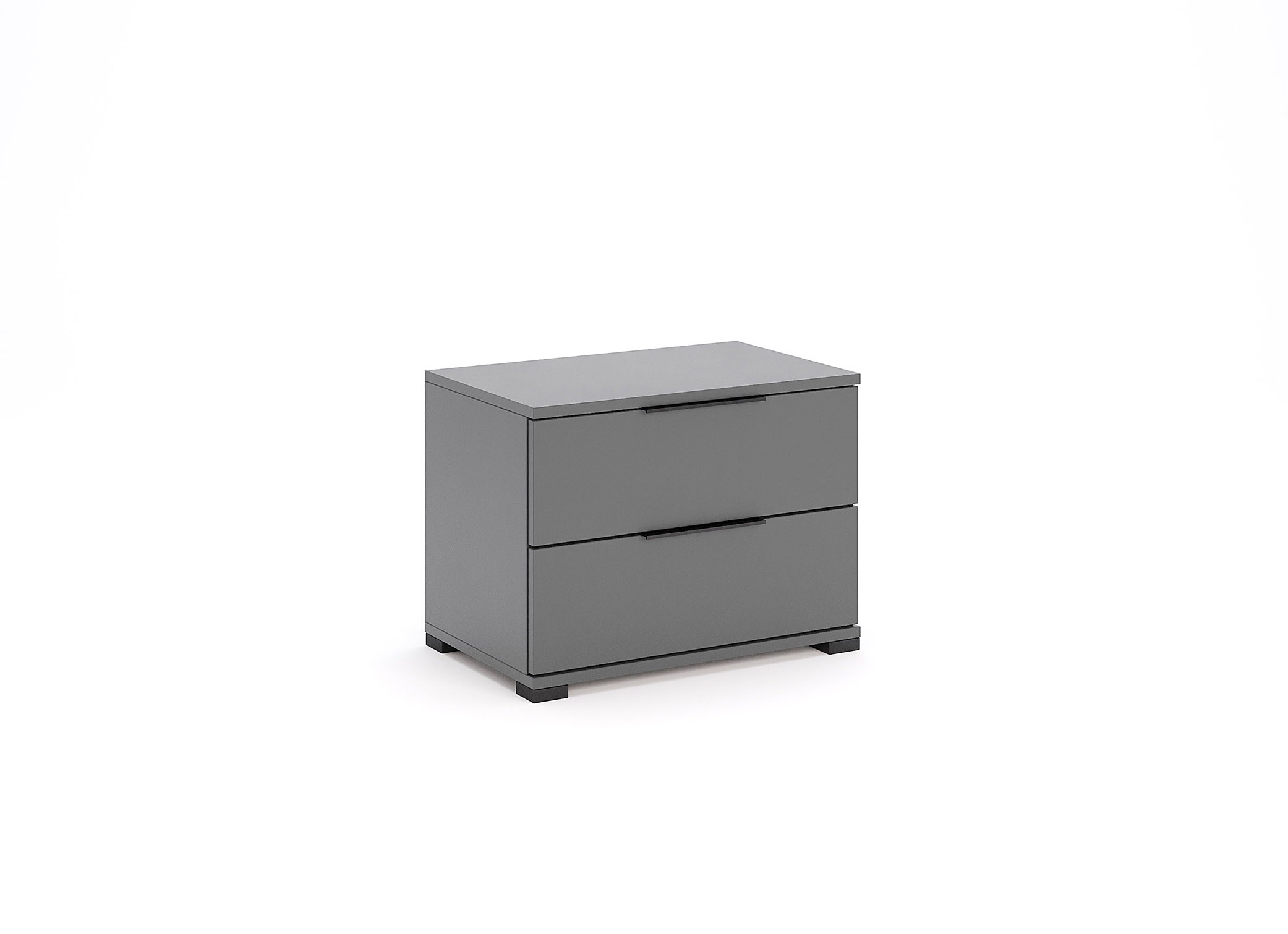 Szafka nocna 2 szuflady 55 cm grafit mat