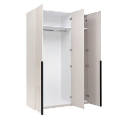 Szafa uchylna 3 drzwi 134cm kaszmir lustro