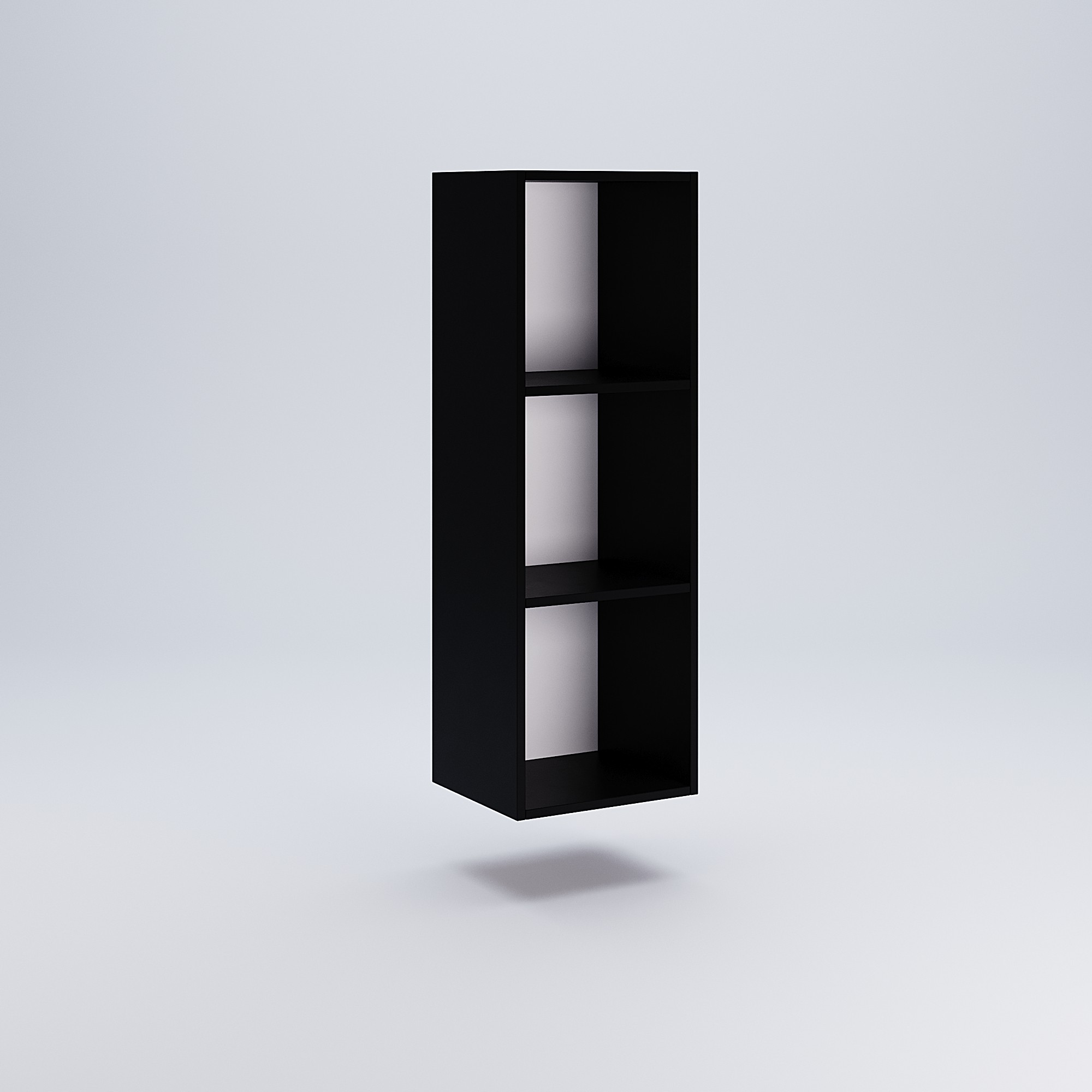 Meblościanka czarny/biały połysk BOX-V4